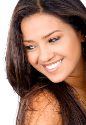 woman smiling beautiful teeth, cosmetic dentistry in Tomball, TX